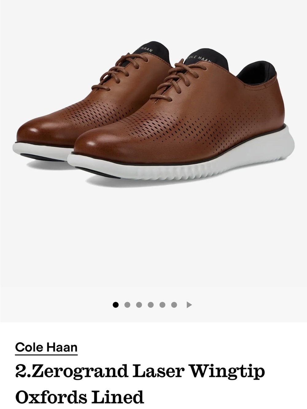 Cole Haan Zerogrand Laser Wing Oxfords